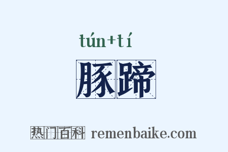 豚蹄是什么意思的图片